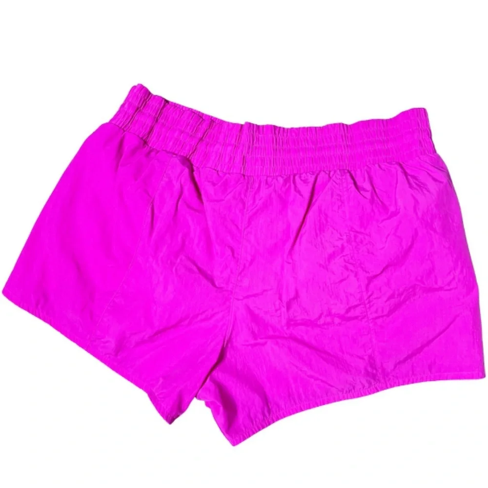 All in Motion Athletic Shorts Hot Pink Stretchy Smocked‎ Waist Dolphin Hem Women - Picture 9 of 16